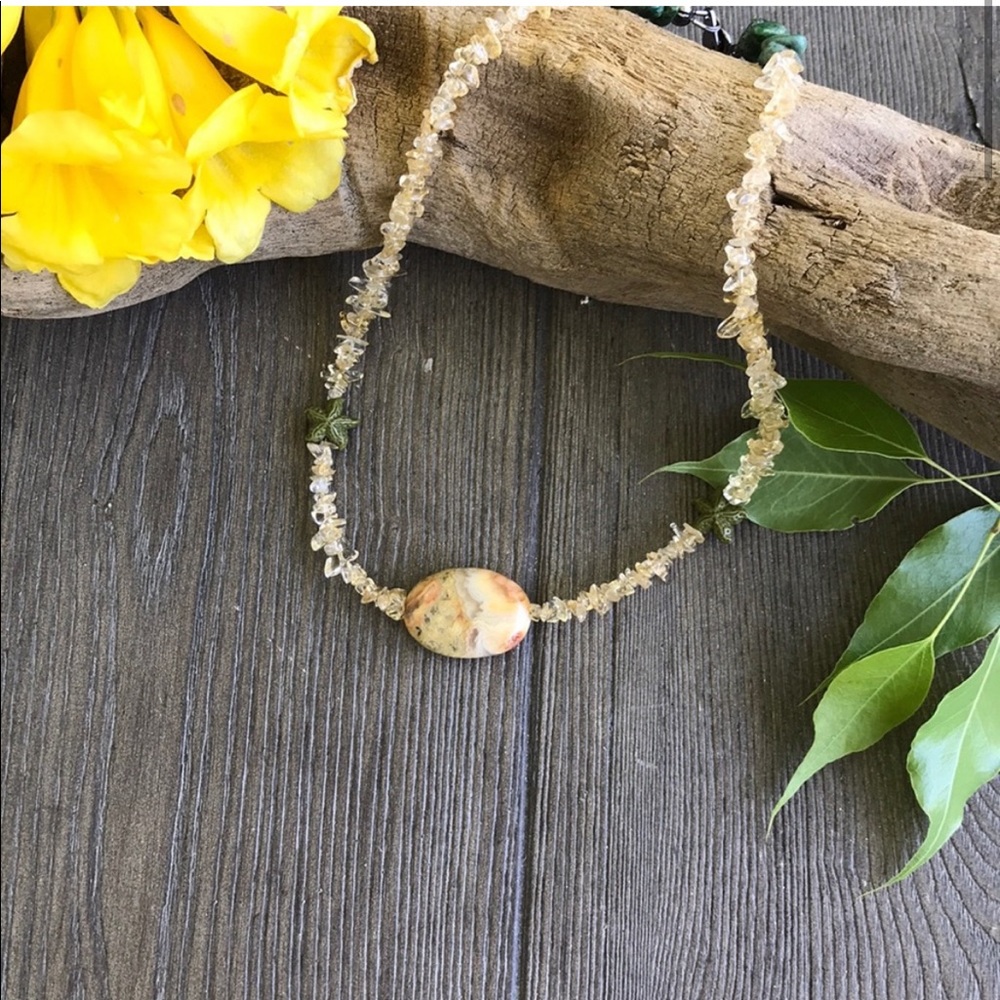🌿Beautiful Handmade Citrine Necklace🌿